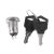 12mm Stainless Steel Electronic Key Switch ON OFF Lock Switch Phone Lock Security Power Switch 12*21mm S1203 2PIN 2 Keys