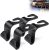 HOUSE DAY Car Seat Headrest Hooks, Black 4 Pack, Seat Hooks for Purses and Bags, Heavy Duty Purse Holder Bag Holder for Car, Space Saving Seat Hooks Purse Hanger for Vehicle