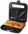 OVENTE Electric Sandwich Maker with Non-Stick Plates, Indicator Lights, Cool Touch Handle, Easy to Clean and Store, Perfect for Cooking Breakfast, Grilled Cheese, Tuna Melts and Snacks, Black GPS401B