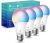 Kasa Smart Light Bulbs, Full Color Changing Dimmable Smart WiFi Bulbs Compatible with Alexa and Google Home, A19, 9W 800 Lumens,2.4Ghz only, No Hub Required, 4 Count (Pack of 1), Multicolor (KL125P4)