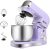 Stand Mixer, Kitchen in the box 3.2Qt Small Electric Food Mixer,6 Speeds Portable Lightweight Kitchen Mixer for Daily Use with Egg Whisk,Dough Hook,Flat Beater (Purple)