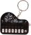 Black Micro Piano Keychain, Portable Keyboard Instrument Keychain, Mini Electronic Keyboard Keychain with Lights, Pianos and Keyboards, Musical Instrument Keychain Accessories Gift, Car Keychain