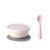 Miniware First Bites Baby Feeding Set with Baby Bowl, Detachable Suction Foot, and Baby Spoon – Eco-Friendly, BPA Free, Dishwasher Safe Baby Eating Essentials(Vanilla & Cotton Candy)