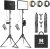 2-Pack LED Video Light Kit, NiceVeedi Studio Light, 2800-6500K Dimmable Photography Lighting Kit with Tripod Stand&Phone Holder, 73″ Stream Light for Video Recording, Game Streaming, YouTube…