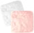 Pack of 2, Faux Fur Plush Cushion Fluffy Square Small Area Rug, Luxury Background for Small Items/ Jewelry/ Nail Art Desk Photos, Product Display & School Locker Decor (White + Pink)