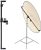 BEIYANG Reflector Holder for Photography, Multi Functional Reflector Holder Arm with 12 Inch Reflector, Extendable Background Crossbar for Photography, 360 Degree Rotation Telescopic Design