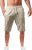 CRNTCEM Cotton Linen Beach Shorts for Men Casual Summer Beach Drawstring Linen Cotton Short with Pockets and Elastic Waist