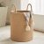 72L Large Woven Laundry Hamper by Fiona’s magic, Tall Cotton Rope Storage Basket, Jute Baby Nursery Hamper for Blankets, Toys and Clothes in Bedroom and Living Room Organizing, Jute