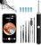 Ear Wax Removal, Ear Cleaner with Camera and Light, Ear Wax Removal Kit with 1296P Otoscope, Ear Cleaning Tool with 6 Ear Spoon, Ear Camera for iPhone & Android Phones,Black