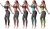Womens Fitness Gym Workout Jog Set Sports Exercise Jogging Crop Top Leggings Set(One Size fits UK (8-14) Neon Black)