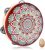Tambourine Hand Held Drum 8 inch Tambourine Musical Instrument for Kids Adults Metal Jingles Percussion Gift Apply to Church KTV Party,Giving Maraca *1