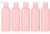 Hariendny 5 PCS Squeeze Bottles With Flip Cap 3.4 oz Travel Bottles Leak Proof Refillable Cosmetic Bottles Mini Empty Plastic Squeeze Bottles for Travel Shampoo and Conditioner (Pink)