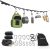 Ayaport Campsite Storage Strap Tent Camping Stuff Tree Hanging Organizer with 10 Hooks & 20 Loops, Must Have Camping Gear Kitchen Hammock Strap Tent Accessories