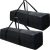 INFANZIA 2 PCS 45 Inch Zipper Duffel Travel Sports Equipment Bag, Water Resistant Oversize, Black