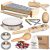 LOOIKOOS Toddler Musical Instruments International Natural Wooden Music Set for Toddlers and Kids – Eco Friendly Preschool Educational Musical Toys with Storage Bag