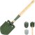 Mastiff Gears ® Wooden Handle Folding Survival Shovel w/Pick – Heavy Duty Carbon Steel Military Style Entrenching Tool for Off Road, Camping, Gardening, Beach, Digging Dirt, Sand, Mud & Snow