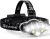 Victoper Rechargeable Headlamp, 8 LED 18000 High Lumen Bright Head Lamp with Red Light, Lightweight USB Head Light, 8 Mode Waterproof Head Flashlight for Outdoor Running Hunting Camping Gear, Black