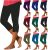 Women Ladies Three Quarter Yoga Pants Summer High Waisted Half Trousers Capris Stretchy Shorts Knee Length Capri Pant