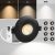 Sublimation 8 Packs 3 Inch 3CCT Gimbal Led Recessed Light with Junction Box 10w,Waterproof recessed Lights for Shower,Black recessed Lights,3 Colors Adjustable