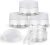 4 PCS Travel Bottles Travel Jars Small Containers Plastic Cream Jars Storage Small Travel Containers Plastic Containers with Lids Sample Containers Jars for Travel