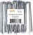 50 Pack 8 Inch 11GA(0.12inch) Landscape Staples Garden Stakes Fence Netting Pins Ground Spikes Sod Cover Fabric Pegs Anti-Rust Galvanized