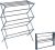 APEXCHASER Drying Rack Clothing, Metal Collapsible Clothes Drying Rack for Clothes, Towel, Oversize, Indoor/Outdoor/Laundry Room, Graphite