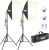 Torjim Softbox Lighting Kit, 27″ x 27″ Professional Photography Lighting Kit with 2X 85W 3000-7500K E26 LED Bulbs, Continuous Lighting System Kit for Portrait, Product, Video Recording & Photography