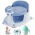 Trankerloop Baby Bath Seat, Baby Bath Seat for 6 Months & Up, Baby Bathtub Seat with Secure Suction Cups, Non-Slip Infant Bath Seat,Blue