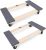 MaxWorks 50857 1320 lbs. Capacity 18 in. x 30 in. Hardwood Furniture Moving Dolly KD Version, Two Pack