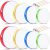 Boao 8 Pcs Kids Hand Drums Percussion Wood Frame Drum with Drum Stick 12 Inch 10 Inch 8 Inch 6 Inch Percussion Musical Instruments for Home School Kids Adults Beginners Party Supplies, Multicolor