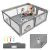 Baby Playpen with Mat 71 x 59 inch Baby Playpen for Babies and Toddlers, Extra Large Baby Playyard for Indoor & Outdoor Activity, with Soft Breathable Mesh for Kids Center