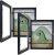 Beneouya Kids Art Frames, 8.5×11 Inch Front Opening Kids Artwork Frames Changeable, Display Storage Picture Frame for Wall, Set of 2 Pack,Black