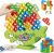 VOGNCHG Tetras Balance Tower Game 64PCS, Stacking Block Attack Puzzle Game, Fun Building Blocks Board Games Toy for 2 Players, Perfect Family Games for Kids Adults Party Friends Team Travel Birthday