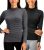 DEVOPS Women’s 2 Pack Thermal Turtle Long Sleeve Shirts Compression Baselayer Tops