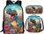 BYCHECAR Dinosaur Backpack and Lunch Box for Girls 10-12,Kids School Bag Boys Bookbag Insulated Lunch Bag with Bottle Holder Student Stationery