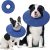 Dog Recovery Collar,Dog Soft Cone Collar Alternative After Surgery,Adjustable,Breathable E Collar for Large/Medium/Small Dogs Cats Blue S