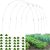 Aierden 25pcs Greenhouse Hoops, 5 Sets Garden Hoops for DIY 3.6FT-5.2FT Wide Grow Tunnel, for 7FT Long Rust-Free Fiberglass Support Hoops Frame for Garden Fabric, DIY Plant Support Garden Stakes
