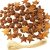 Rusty Metal Jingle Bells Kit Supplies Includes 75 Mixed Size Vintage Rusty Bells 20 Rustic Metal Star and Jute Rope Ribbon for Primitive Crafts Christmas Wreath Holiday Home Decoration (Pack of 95)