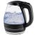 OVENTE Glass Electric Kettle Hot Water Boiler 1.5 Liter Borosilicate Glass Fast Boiling Countertop Heater – BPA Free Auto Shut Off Instant Water Heater Kettle for Coffee & Tea Maker – Black KG83B