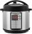 Holstein Housewares 6.3 Quart Digital Multi Cooker – 7-in-1 Functions, Stylish Black Stainless Steel, Effortless Versatility for Gourmet Cooking at Home.