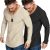 COOFANDY Men 2 Pack Muscle V Neck T Shirt Gym Athletic Fit Long Sleeves Tee Top