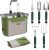 7 Pieces Gardening Tools Set Heavy Duty Supplies Garden Tool Kit with Storage Tote Bag and Gloves, Gift for Plant Lovers for Men and Women