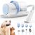 Moonflor Dog Grooming Kit with 2.5L Large-Capacity 10Kpa Dog Vacuum for Shedding,Low Noise Dog Hair Remover with 4 Proven Pet Grooming Supplies, Quiet Hair Clippers Set for Cats Dogs Pets