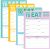 Cholemy 4 Pcs 240 Sheet Daily Checklist Weekly Tracker Pad 6 x 9 Inch Undated Notepad Productivity Schedule for Organizing Goals Mental Health Wellness Meal Prep Planner, 4 Colors (Meal Planning)