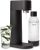 Mysoda Woody Sparkling Water Maker – Silent Carbonated Water Machine Made of Renewable Wood Composite & 1L Water Bottle – Without CO2 Cylinder – Seltzer Maker Machine – Colour Black