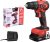 Ronghe 20V Brushless Cordless Drill, Max torque 442 In-lbs,20+3 Torque setting 3/8” Automatic Chuck, equiped with 34 pcs Drill bit set, Battery and Fast charger for Home improvement & DIY project