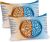 Ambesonne Science Pillow Sham Set of 2, Human Brain Left and Right Functions List Mentality Intellect Neurology, Quality Microfiber Bedding Item for All Seasons, 26″ x 20″, Pale Blue Orange
