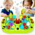 Whack a Mole Game, Pounding Dinosaur Toys for 3 4 5+ Year Old Boys Girls Birthday Gifts Educational Interactive Toddler Toys Age 4-6 Dinosaur Toys for Kids 3-5 5-7 with 2 Hammers, Spray & Lights