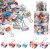 112 Pcs Binder Clips Floral Binder Clips Cute Binder Colored Binder Clips Paper Clips Large Binder Clips Office Supplies Metal Clips with Box for Office, School, Home, 0.75 Inch, 0.98 Inch, 1.26 Inch