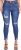 YMI Women’s Junior Wannabettabutt Repreve Mid-Rise Ankle Jeans with Frayed Hem